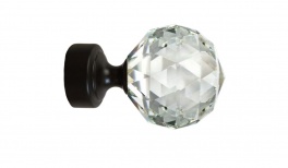 Наконечник d19 "Кристалл шар" (Орион)  черный матовый (2шт)