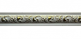 Багет Интерьерный-1230 белый с золотом (01)
